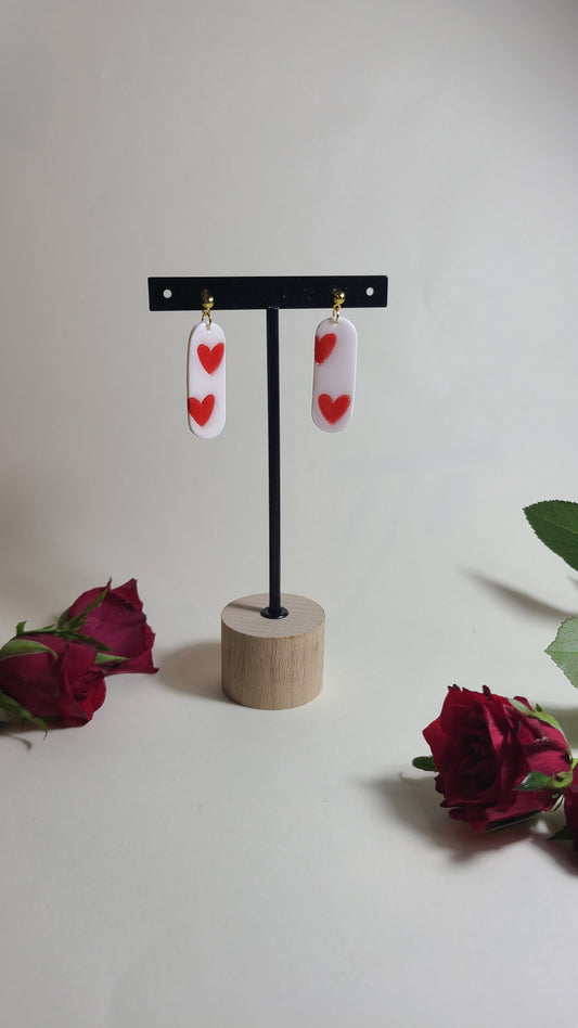 Boucles d’oreilles As de coeur
