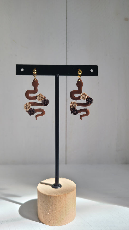 Boucles d'oreilles snake