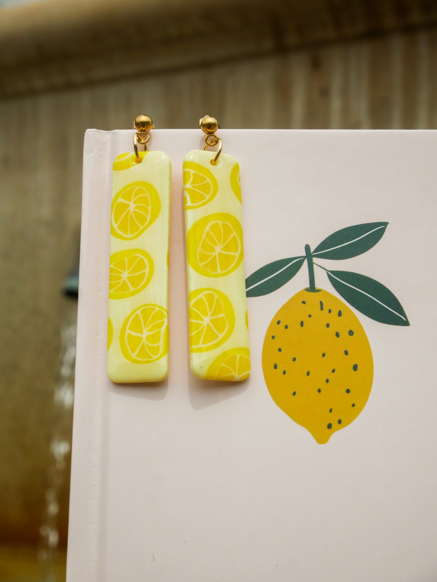 Boucles d'oreilles Citronella