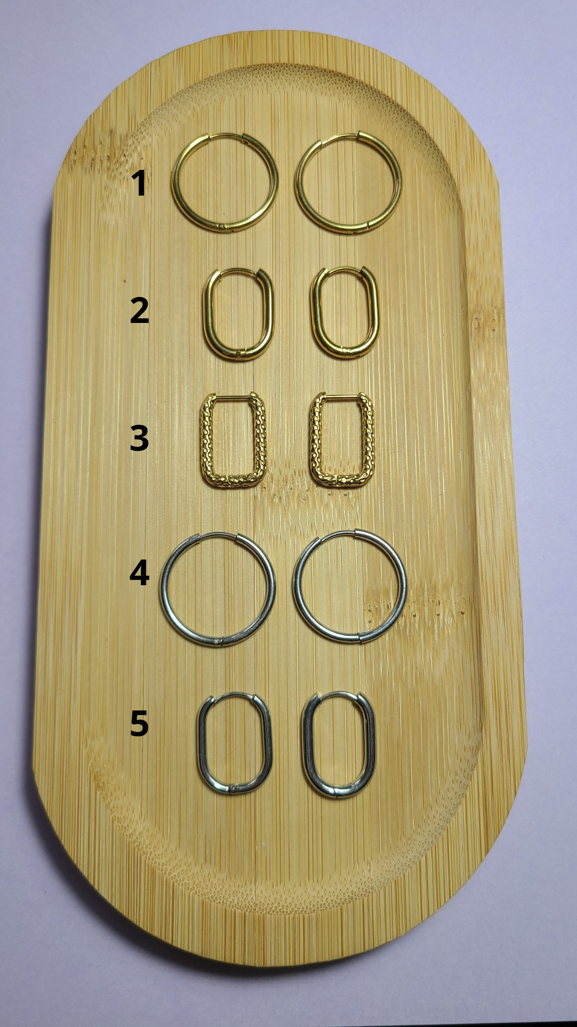CREOLES Acier inoxydable