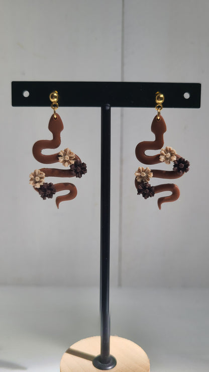 Boucles d'oreilles snake